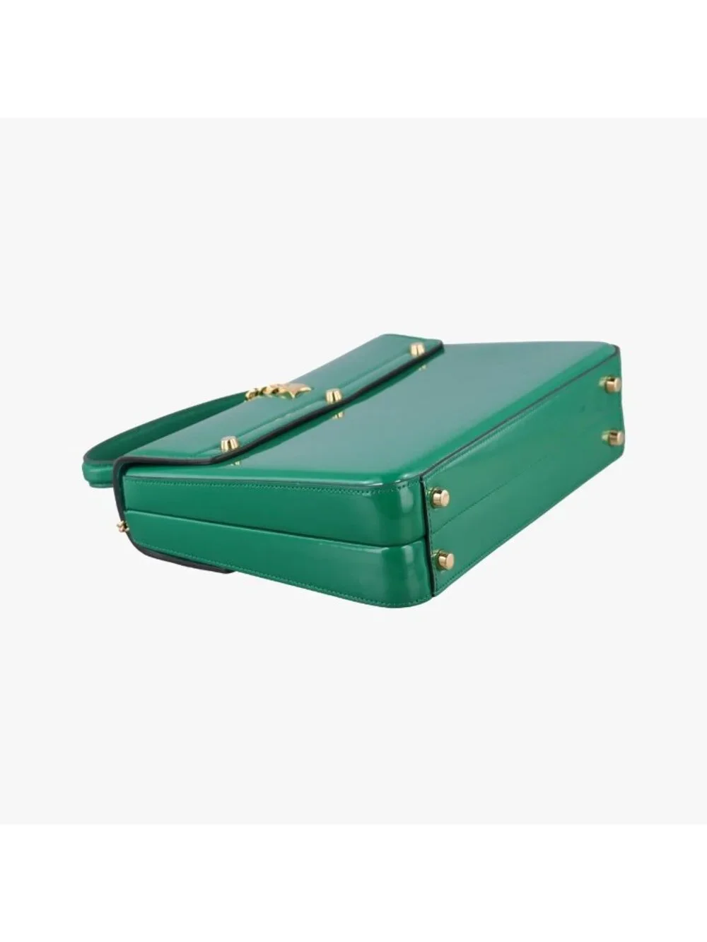 ★SOLD★ Gucci Sylvie Green Patent Shoulder - Picture 7 of 15